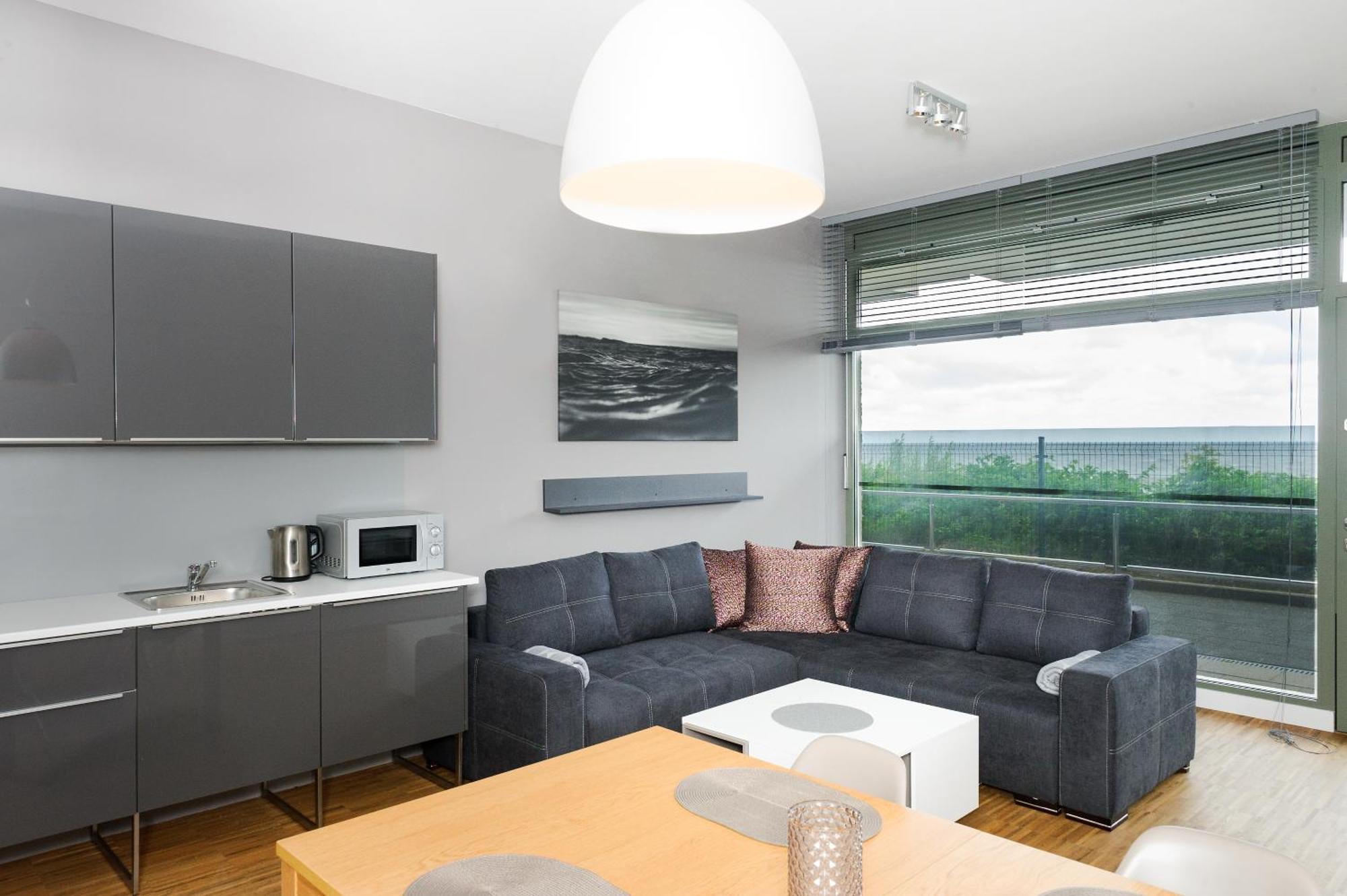 Apartament Blue I Grey Na Klifie Устроне-Морске Экстерьер фото